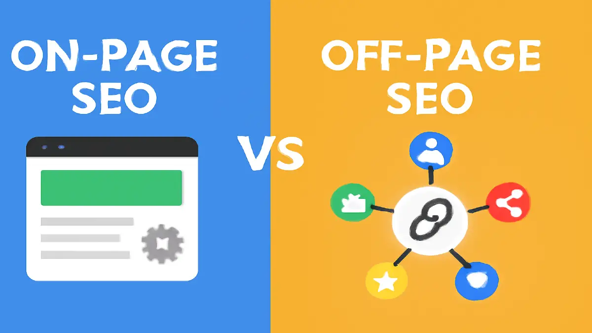 on page seo vs off page seo