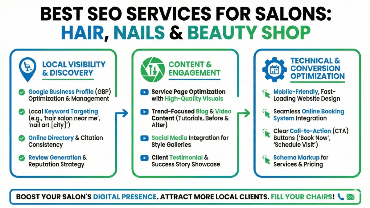 Best SEO Services for Salons Hair Nails & Beauty Shop
